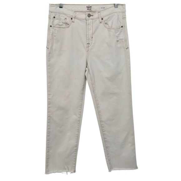 Kenzie Jeans VINTAGE LUxE The Slim Distressed Straight Leg Jeans Size 10/30 - Picture 1 of 10